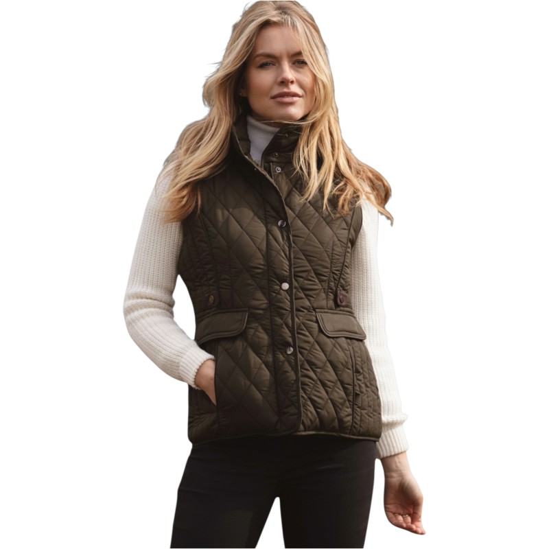 Chaleco Oxford Blue Maya Quilted Green