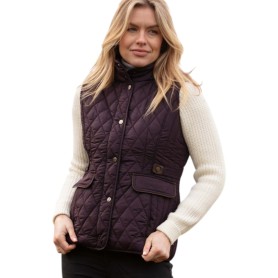 Chaleco Oxford Blue Maya Quilted Plum
