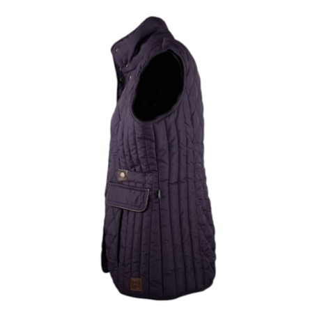 Chaleco Oxford Blue Maya Quilted Plum