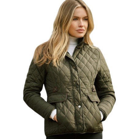 Chaqueta Oxford Blue Maya Quilted Green