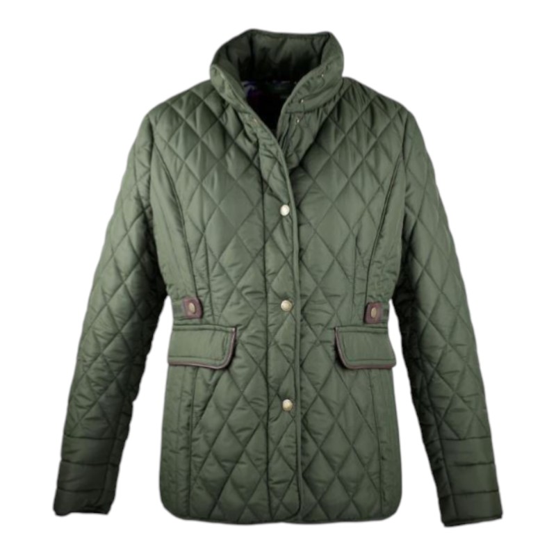 Chaqueta Oxford Blue Maya Quilted Green