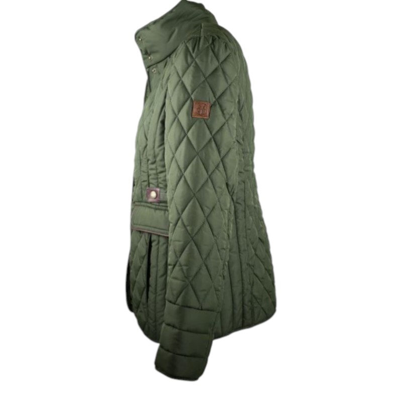 Chaqueta Oxford Blue Maya Quilted Green