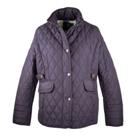 Chaqueta Oxford Blue Maya Quilted Plum