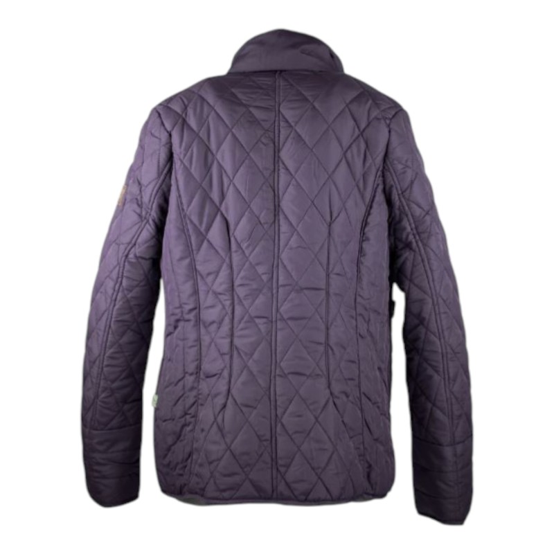 Chaqueta Oxford Blue Maya Quilted Plum
