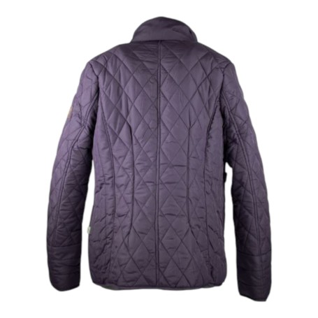 Chaqueta Oxford Blue Maya Quilted Plum