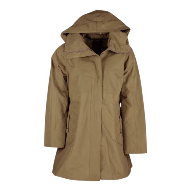 Parka Oxford Blue New England Dark Beige