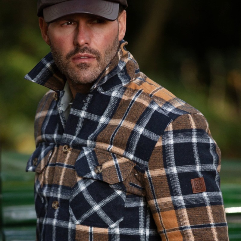 Sobrecamisa Oxford Blue Check Mustard