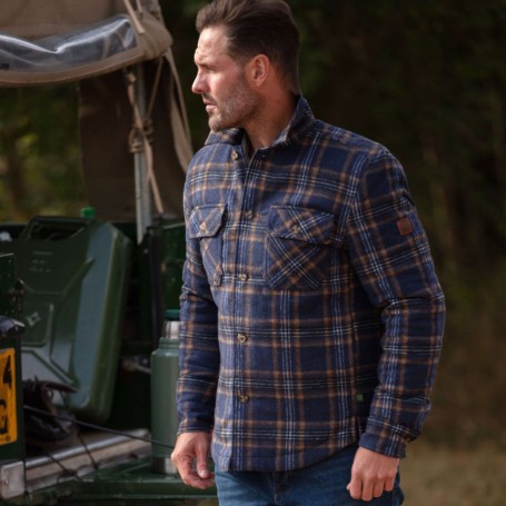 Sobrecamisa Oxford Blue Check Navy
