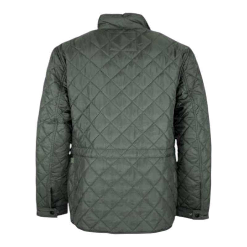 Chaqueta Oxford Blue Leiden Quilted Green