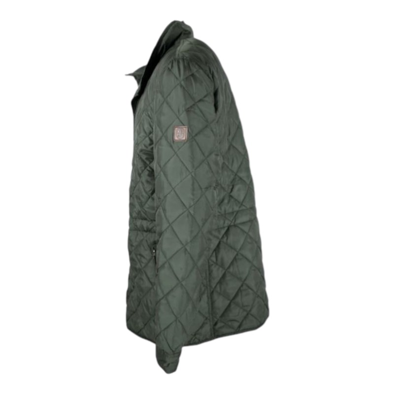 Chaqueta Oxford Blue Leiden Quilted Green