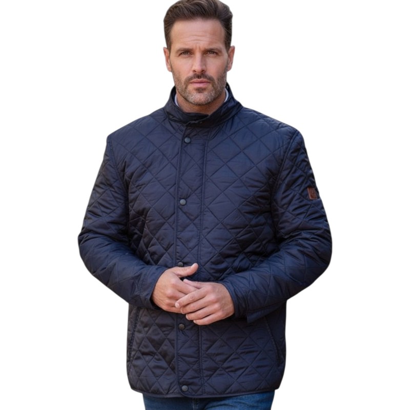 Chaqueta Oxford Blue Leiden Quilted Navy