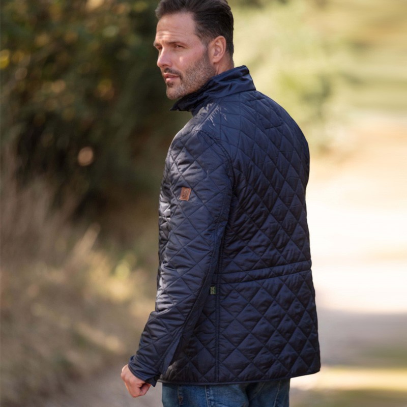Chaqueta Oxford Blue Leiden Quilted Navy