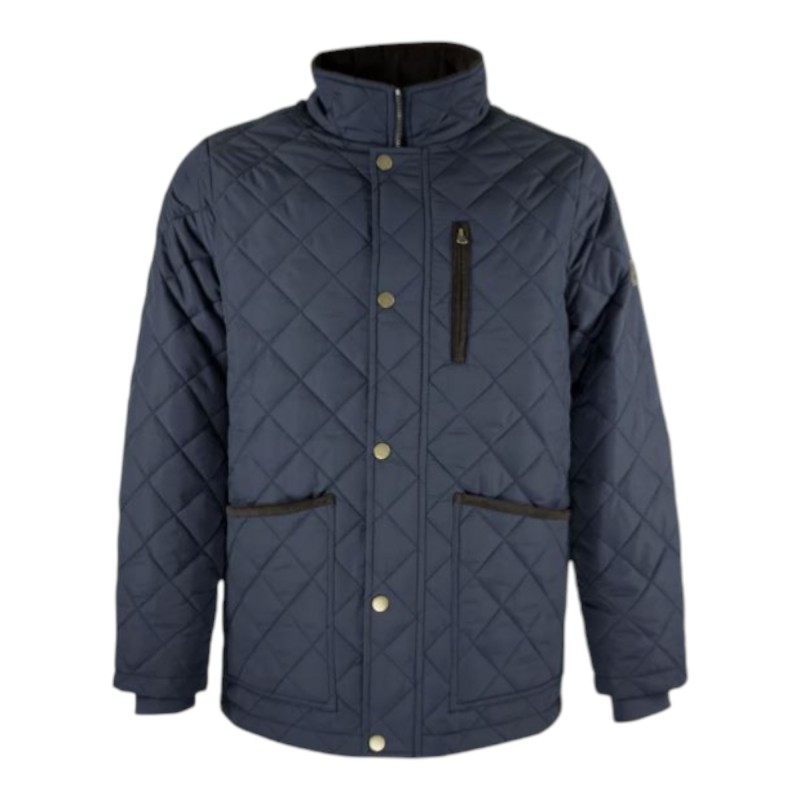 Chaqueta Oxford Blue Aron Quilted Navy