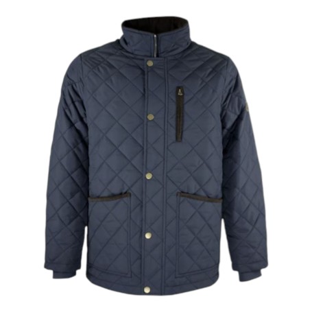 Chaqueta Oxford Blue Aron Quilted Navy