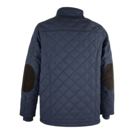 Chaqueta Oxford Blue Aron Quilted Navy