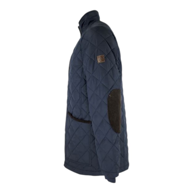 Chaqueta Oxford Blue Aron Quilted Navy