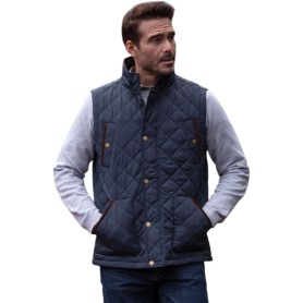 Chaleco Oxford Blue Aron Quilted Navy