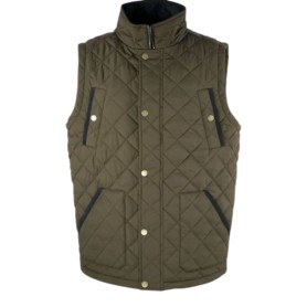Chaleco Oxford Blue Aron Quilted Olive