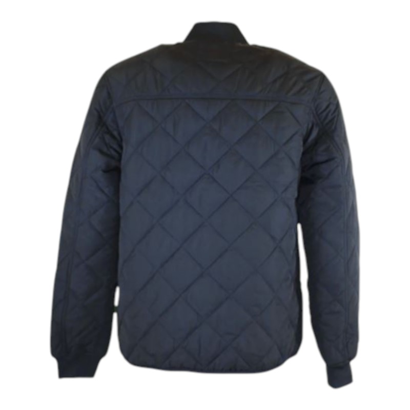 Chaqueta Oxford Blue Keswick Quilted Navy/Tan