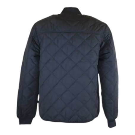 Chaqueta Oxford Blue Keswick Quilted Navy/Tan