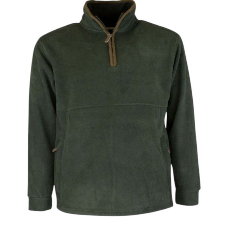 Jersey polar Oxford Blue media cremallera Green