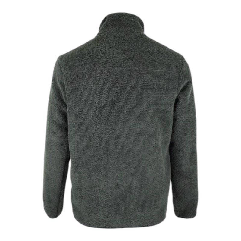 Jersey polar Oxford Blue Fleck cuarto cremallera Green