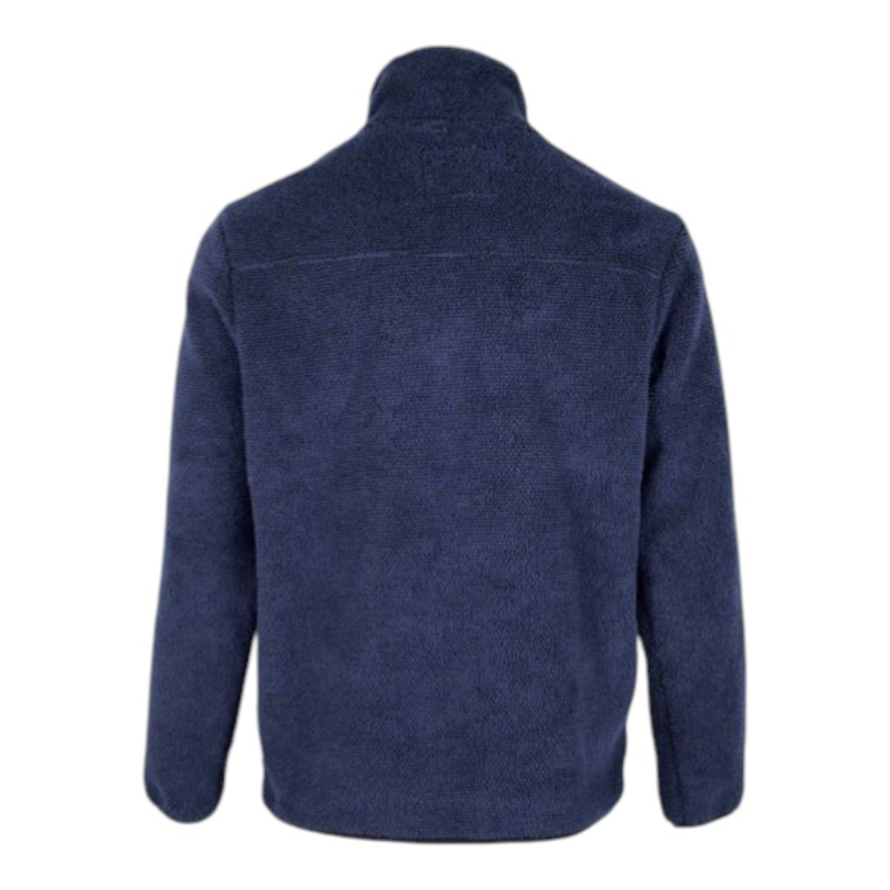 Jersey polar Oxford Blue Fleck cuarto cremallera Navy