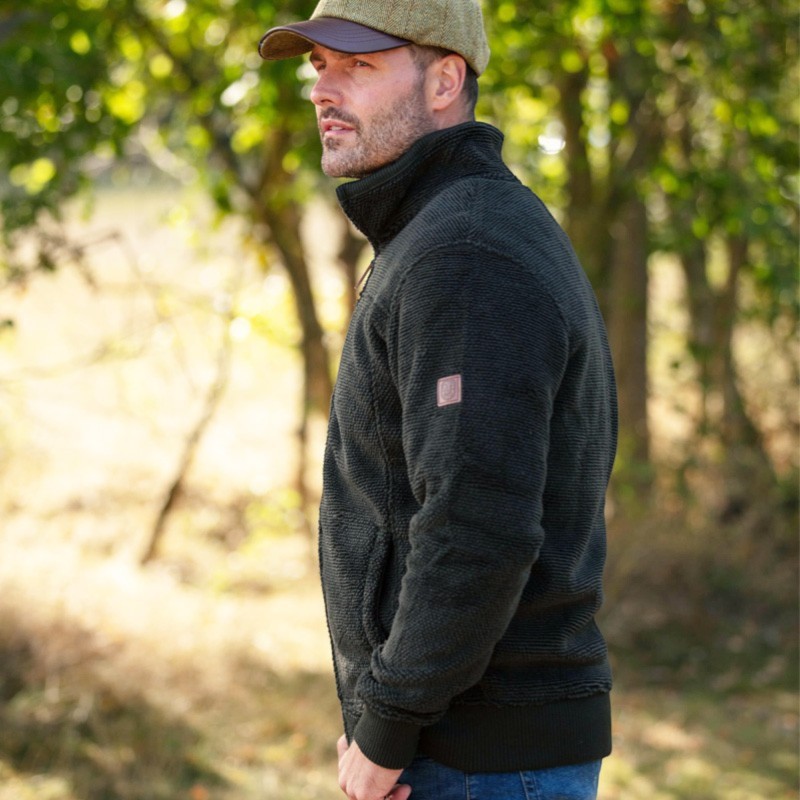 Chaqueta polar Oxford Blue Fleck Green