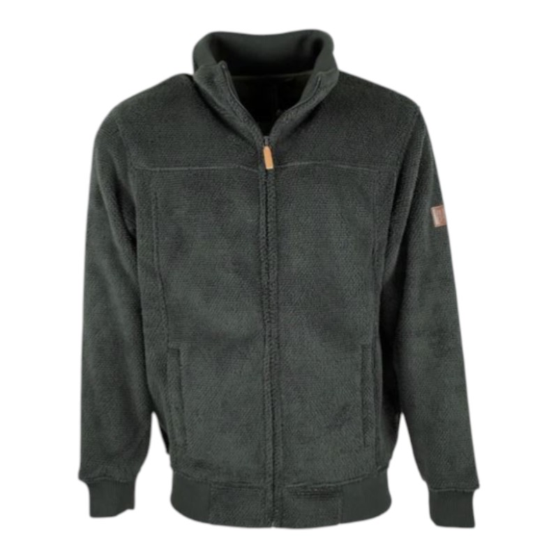 Chaqueta polar Oxford Blue Fleck Green