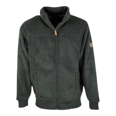 Chaqueta polar Oxford Blue Fleck Green