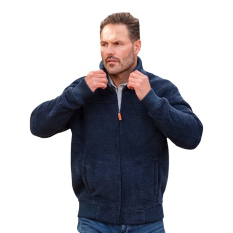 Chaqueta polar Oxford Blue Fleck Navy