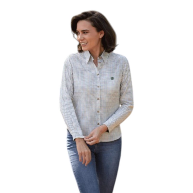 Camisa Oxford Blue Ladies London Tattersall Green