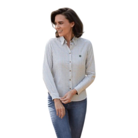 Camisa Oxford Blue Ladies London Tattersall Green
