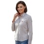 Camisa Oxford Blue Ladies London Tattersall Red