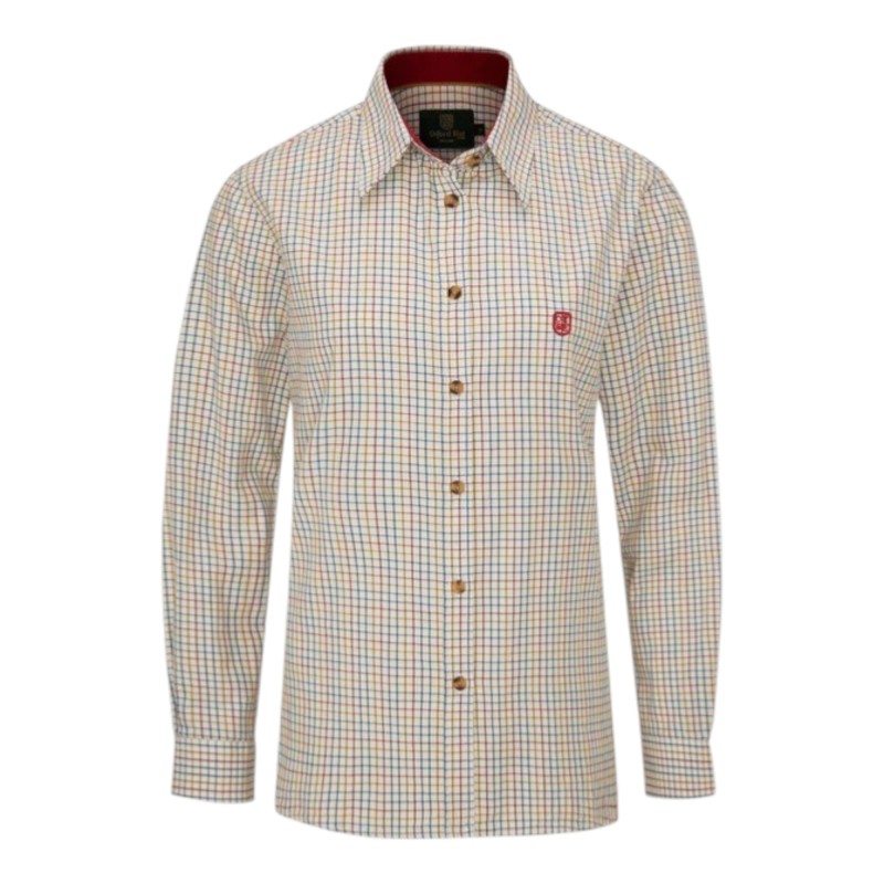 Camisa Oxford Blue Ladies London Tattersall Red