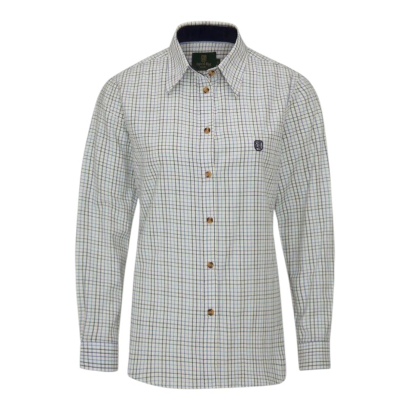 Camisa Oxford Blue Ladies London Tattersall Navy