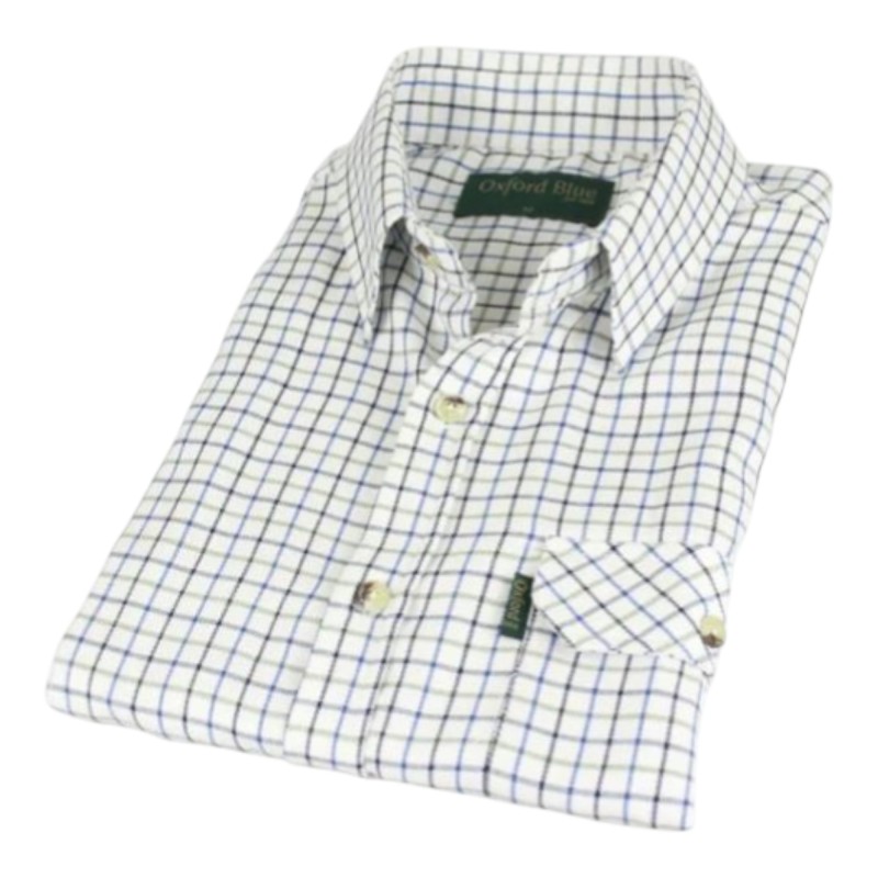 Camisa Oxford BlueTattersal Blue