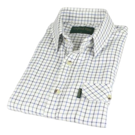 Camisa Oxford BlueTattersal Blue