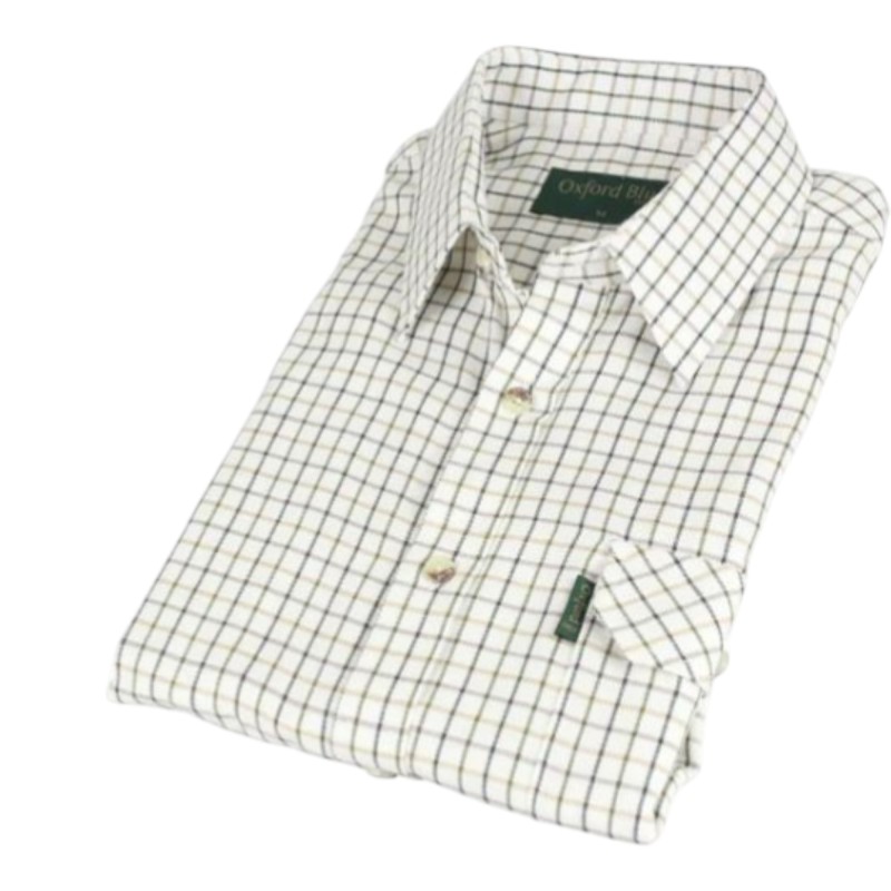 Camisa Oxford BlueTattersal Green