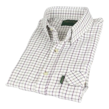 Camisa Oxford BlueTattersal Red