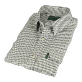 Camisa Oxford Blue Dogstooth Green