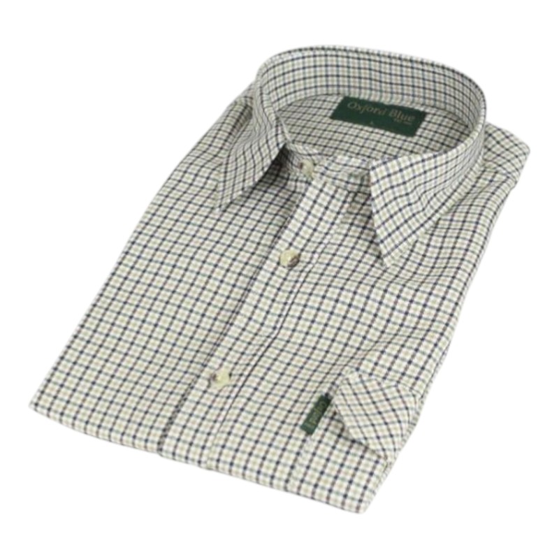 Camisa Oxford Blue Dogstooth Navy