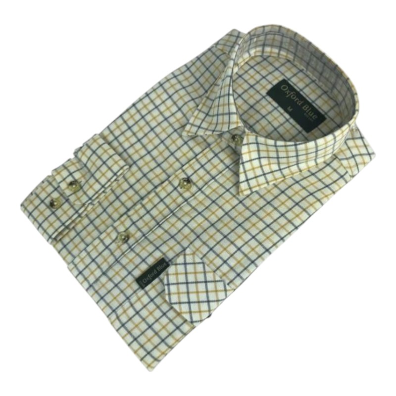 Camisa Oxford Blue Fiskar Yellow
