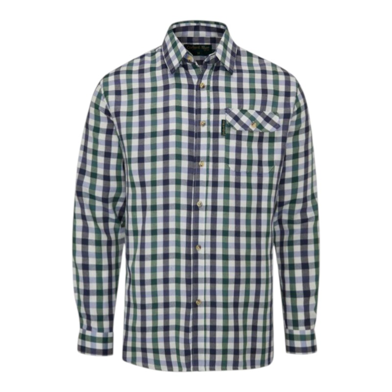 Camisa Oxford Blue County Check Green