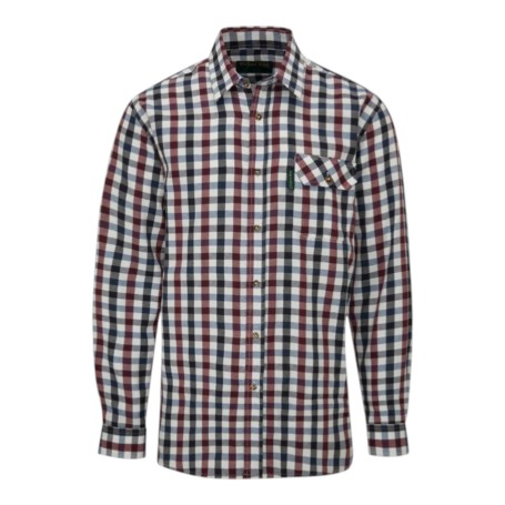 Camisa Oxford Blue County Check Wine