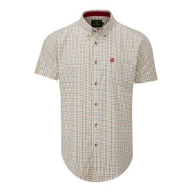 Camisa Manga Corta Oxford Blue London Tattersall Red