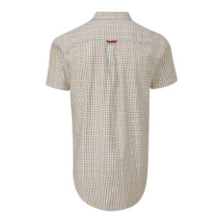 Camisa Manga Corta Oxford Blue London Tattersall Red