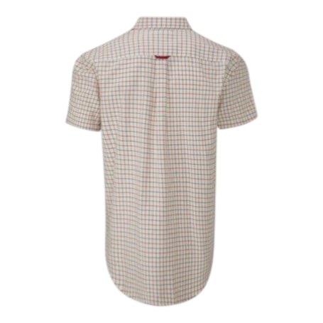 Camisa Manga Corta Oxford Blue Ghent Check Navy/Red