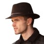 Sombrero Oxford Blue Fedora fieltro unisex Brown