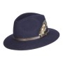 Sombrero Oxford Blue Fedora fieltro unisex Navy